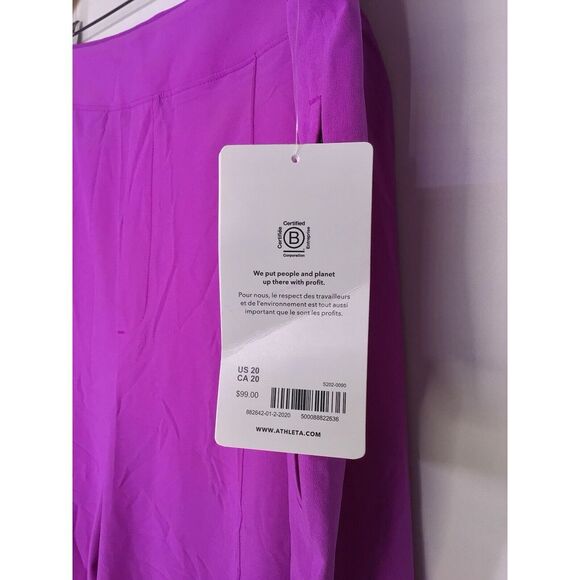 Athleta Vienna Slim Pant In Jazy Purple Women's Plus Size 20 NEW - Picture 4 of 8